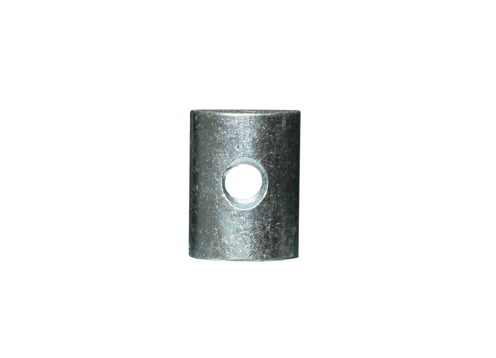 Zugverbinder 40 mm M12-M16_1 Zugverbinder verzinkt 40 mm M12 oder M16 zum schnellen und sicheren Verbinden von Hirnholzanschlüssen z.B. Stütze-Pfette