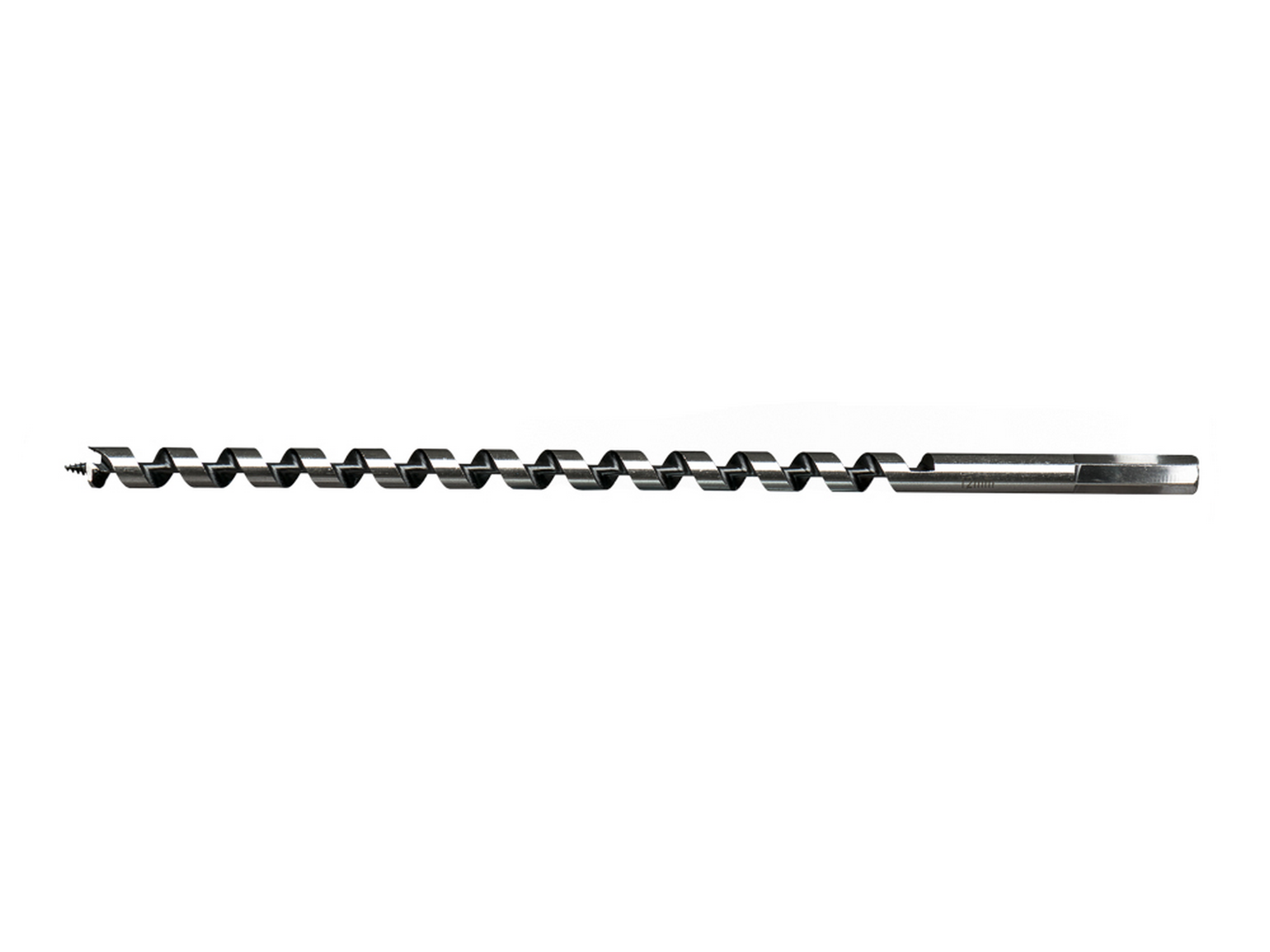 Schlangenbohrer mit Gewindespitze, Vorschneider und 6-Kant-Schaft in Durchmessern 24, 28, 36 und 40 mm