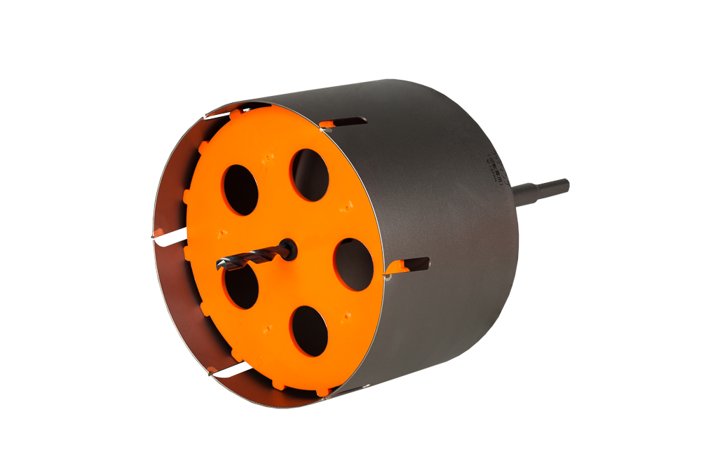 Kronenbohrer Ø 180 mm und 300 mm lang für handelsübliche Handbohrmaschinen