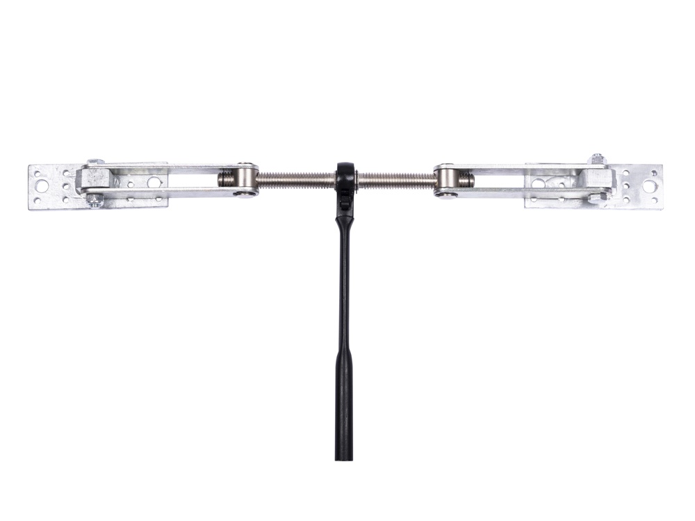 Balkenzug mit Ratsche und Gewindestange mit 2 beweglichen Platten aus Stahl