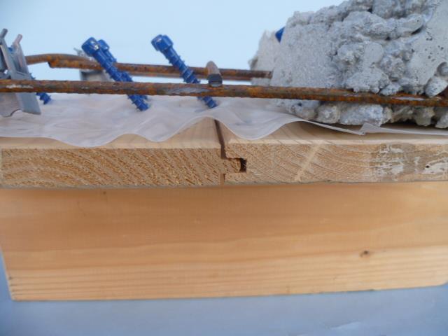 Holzbetonverbund-Schrauben verbinden Holzbalkendecken mit Aufbeton