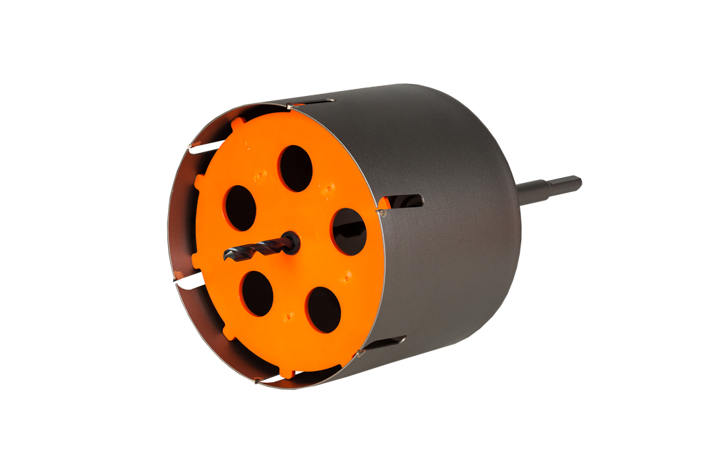 Kronenbohrer 160 mm Kronenbohrer Ø 160 mm und 300 mm lang für handelsübliche Handbohrmaschinen