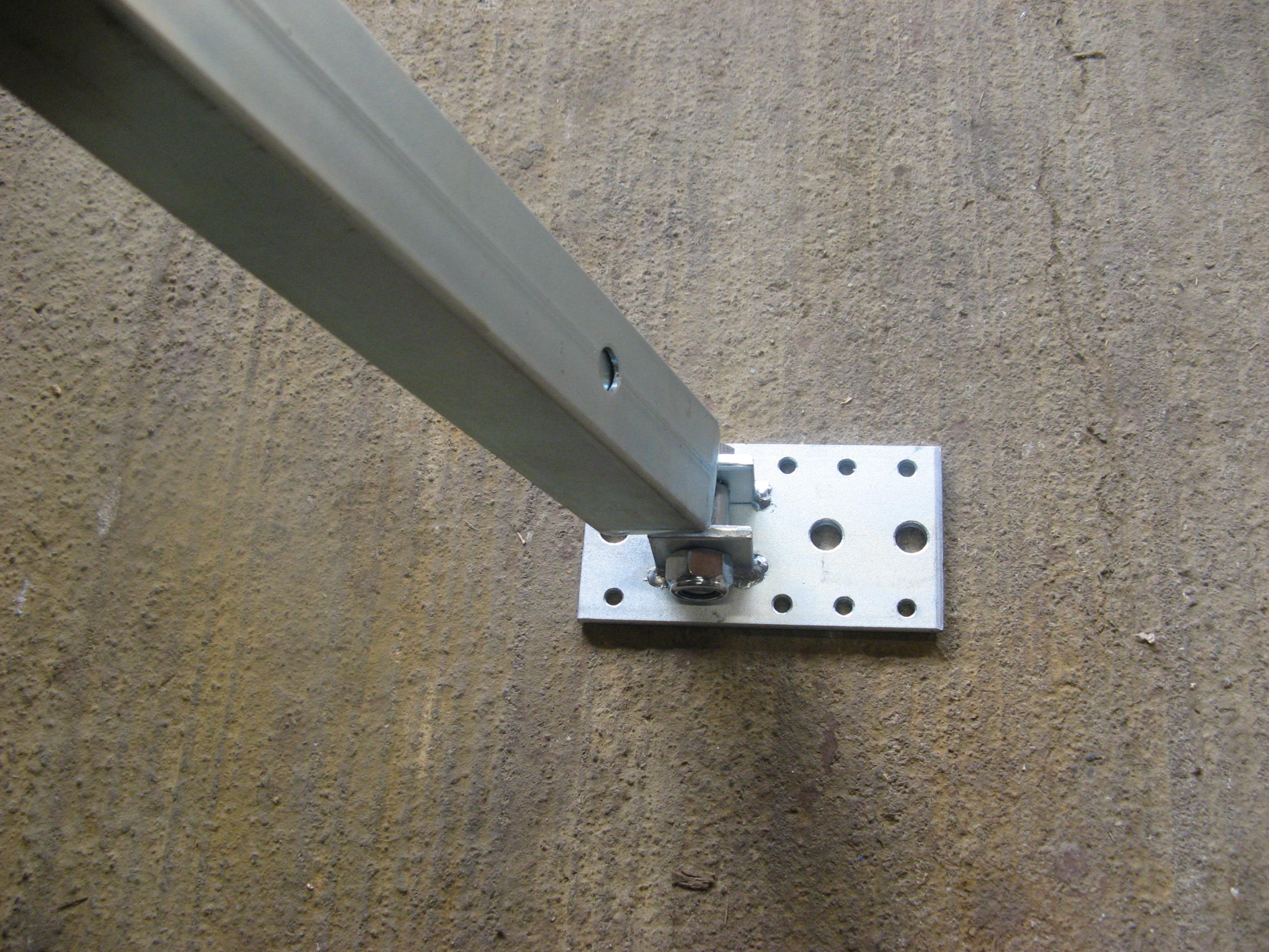 Abbildung Anschraubplatte 80x150 mm