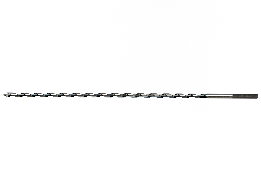 Sparrennagelbohrer Sparrennagelbohrer mit Gewindespitze, Vorschneider und 6-Kant-Schaft in Durchmessern 6, 7, 8, 9, 10 und 12 mm und 320 mm Länge
